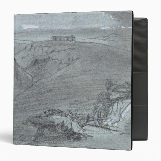 Segesta, from 'Views of Sicily' (chalk & gouache o Binder (Front/Inside)