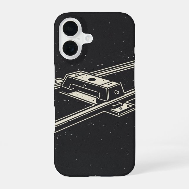 Segment de Rail de Rue Rétro iPhone 16 Case (Back)
