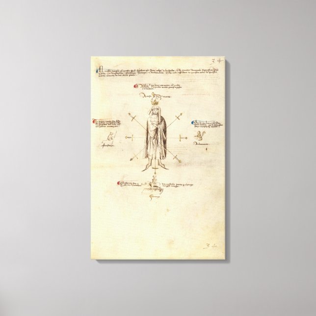 Segno de Fiore dei Liberi sur toile (Recto)