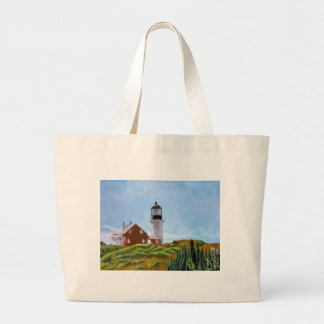 Seguin Island Lighthouse Large Tote Bag