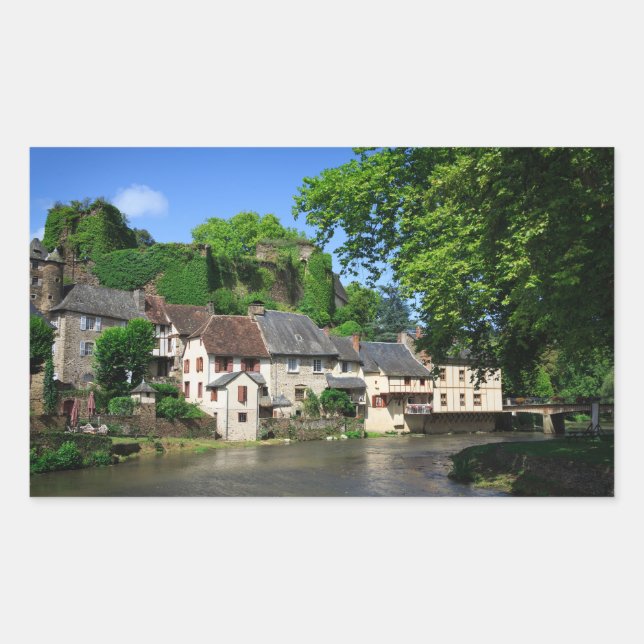 Segur-le-Château en France autocollant rectangulai (Devant)