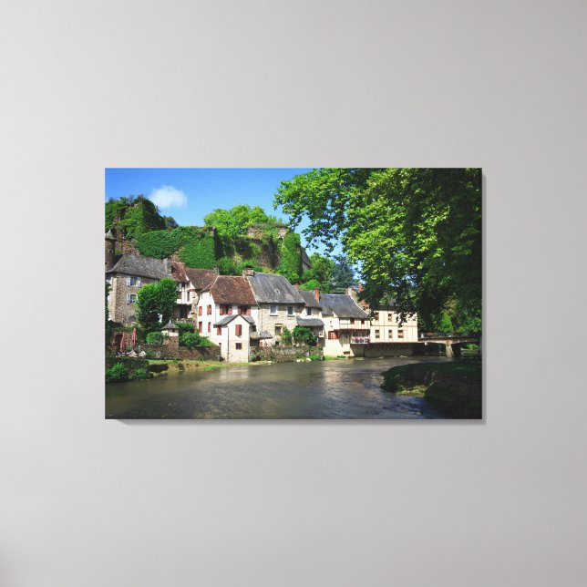 Segur-le-Chateau in France canvas print (Front)