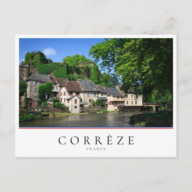 Segur-le-Chateau village in Corrèze, France Postcard (Front)