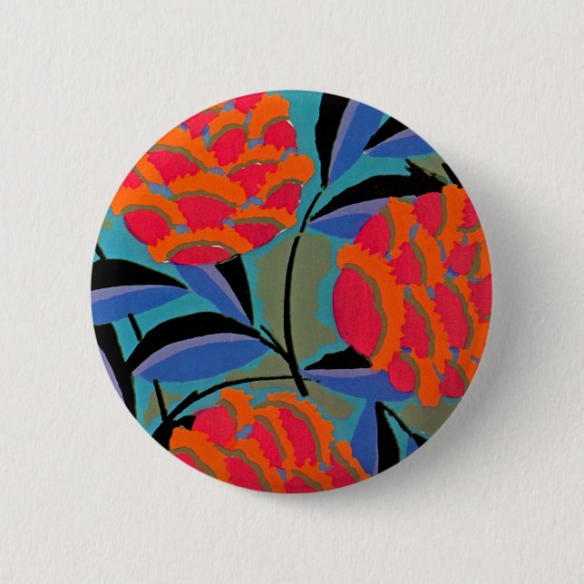 Seguy's Art Deco #2 at Emporio Moffa 2 Inch Round Button (Front)