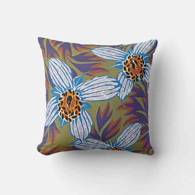 Seguy's Art Deco #7 at Emporio Moffa Throw Pillow (Front)