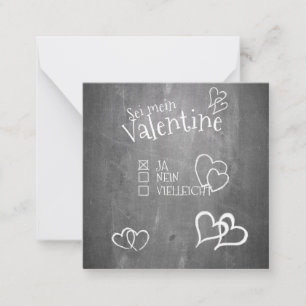 Sei mein Valentine Card