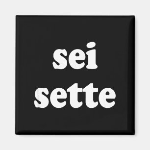 Sei Sette Italian Funny  Magnet