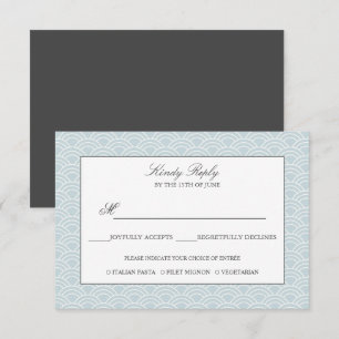 Seigaiha   Dusty Blue Japonais option de menu vagu