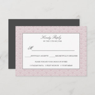 Seigaiha   Dusty Rose Japanese wave menu option