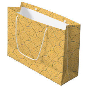 Seigaiha Japanese Wave Large Gift Bag