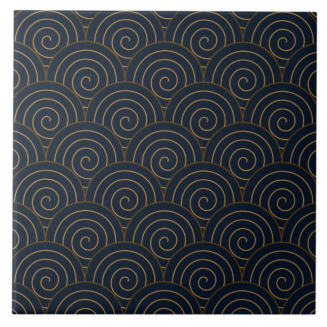 Seigaiha Seamless Pattern  Tile (Front)