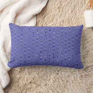 Seigaiha wave lumbar pillow