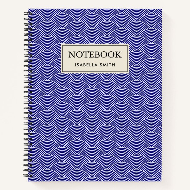 Seigaiha wave notebook (Front)