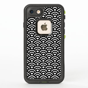 Seigaiha, Waves, Japanese, Black and White