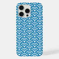 Seigaiha, Waves, Japanese, Blue and White