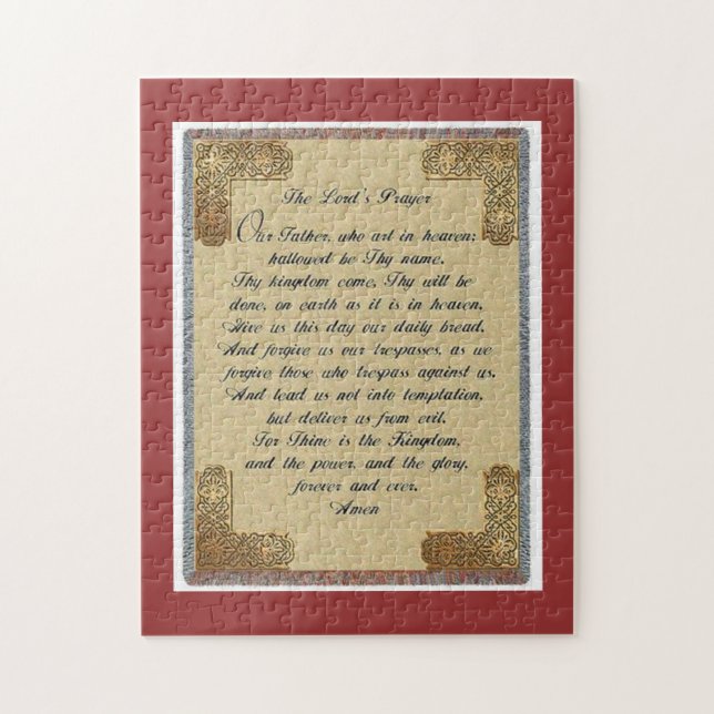 Seigneurs Prayer puzzle 18 x 14 (Vertical)