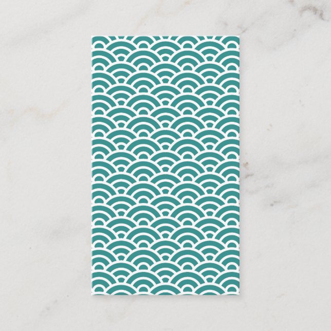 SEIHEKI 168 Seigaiha Waves - Energetic Ver.  Business Card (Front)