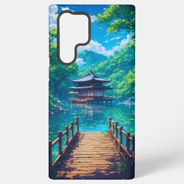 (Seijaku no Kohan) -  Lakeside Serenity Samsung Galaxy S22 Ultra Case (Back)
