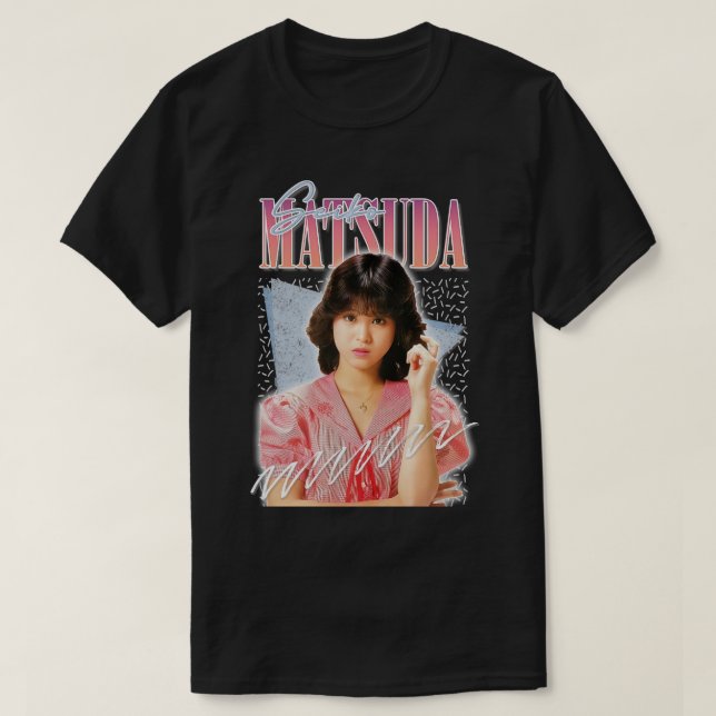 Seiko Matsuda Retro 80s Fan Art Design T-Shirt (Design Front)