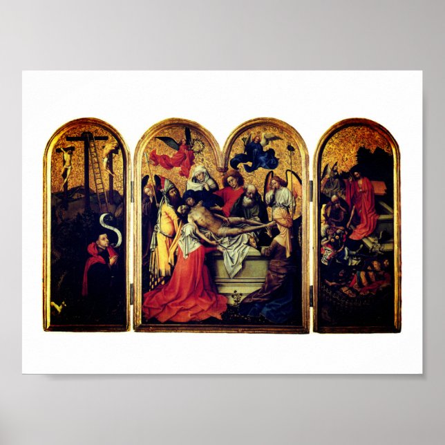 Seilern Triptych (by Robert Campin) Poster (Front)