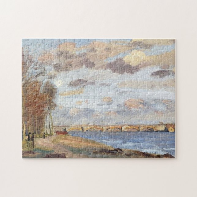 Seine at Argenteuil Monet Fine Art Jigsaw Puzzle (Horizontal)