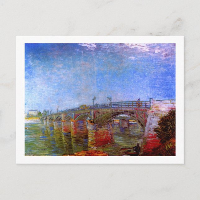 Seine Bridge at Asnières (F240)Van Gogh Fine Art Postcard (Front)