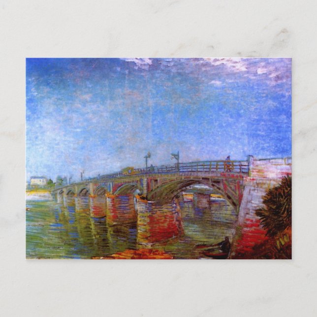 Seine Bridge at Asnières (F240)Van Gogh Fine Art Postcard (Front)