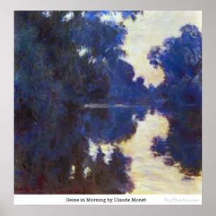 Seine in Morning by Claude Monet Poster