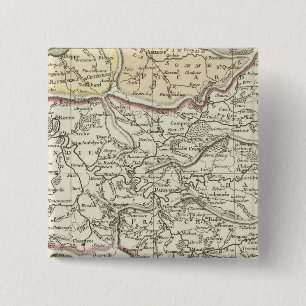 Seine River 2 Inch Square Button