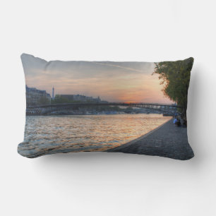 Seine sunset lumbar pillow