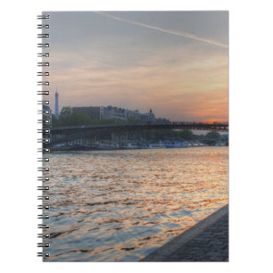 Seine sunset notebook