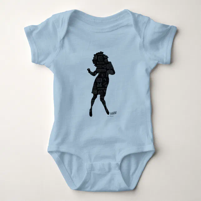Seinfeld Elaine Dance Silhouette Baby Bodysuit Zazzle