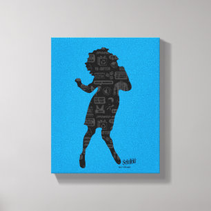 Seinfeld   Elaine Dance Silhouette Canvas Print