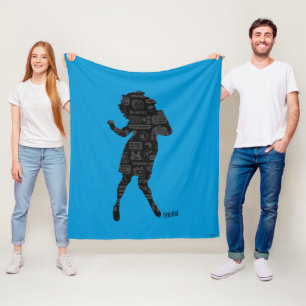 Seinfeld   Elaine Dance Silhouette Fleece Blanket