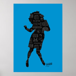 Seinfeld   Elaine Dance Silhouette Poster