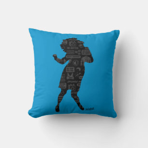 Seinfeld Elaine Dance Silhouette Throw Pillow