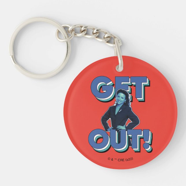 Seinfeld | Elaine - Get Out! Keychain (Front)