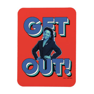Seinfeld   Elaine - Get Out! Magnet