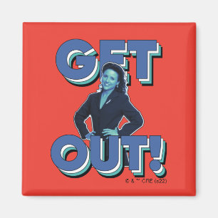 Seinfeld   Elaine - Get Out! Magnet