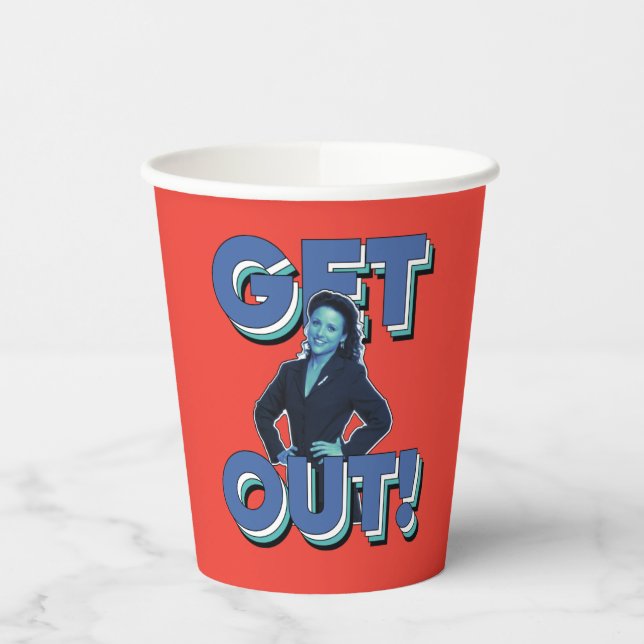 Seinfeld | Elaine - Get Out! Paper Cups (Left)