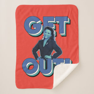 Seinfeld   Elaine - Get Out! Sherpa Blanket