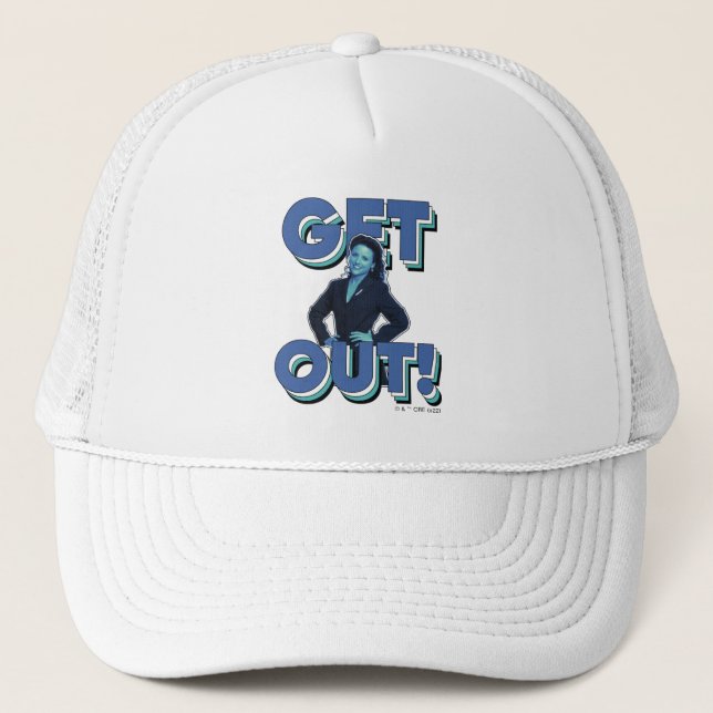 Seinfeld | Elaine - Get Out! Trucker Hat (Front)