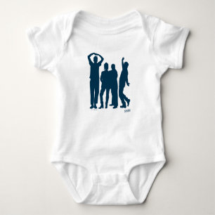 Seinfeld   Group Silhouette Graphic Baby Bodysuit