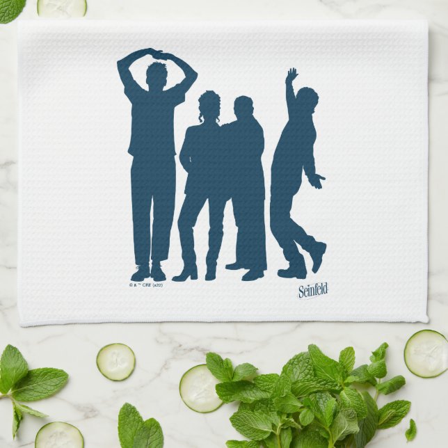 Seinfeld | Group Silhouette Graphic Kitchen Towel (Folded)
