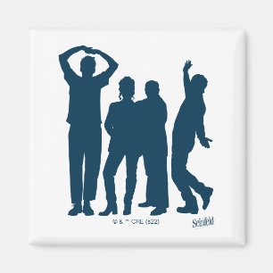 Seinfeld   Group Silhouette Graphic Magnet
