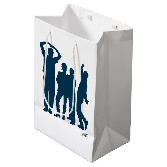 Seinfeld | Group Silhouette Graphic Medium Gift Bag (Front Angled)