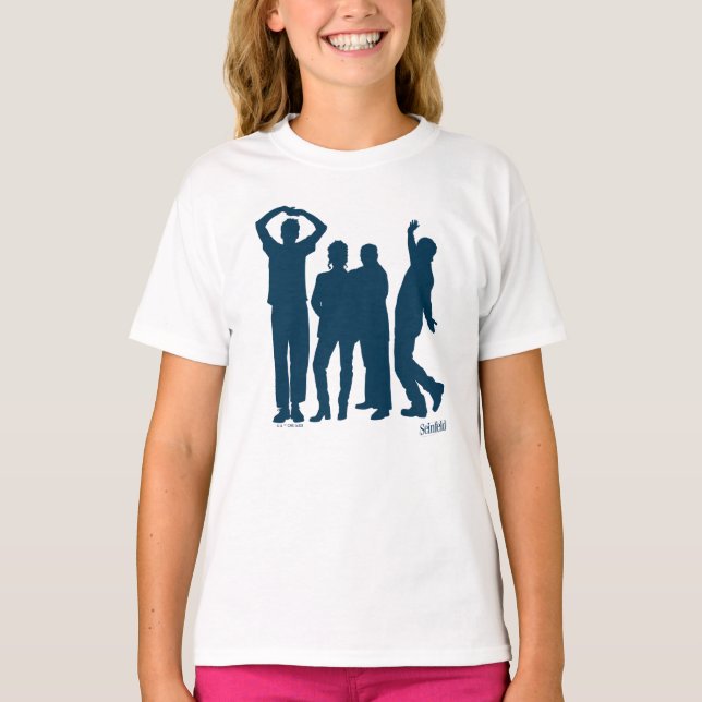 Seinfeld | Group Silhouette Graphic T-Shirt (Front)