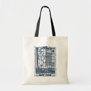 Seinfeld   Hot Spots of New York Map Tote Bag
