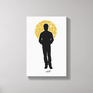Seinfeld Jerry Seinfeld Silhouette Canvas Print