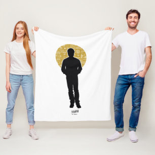 Seinfeld   Jerry Seinfeld Silhouette Fleece Blanket